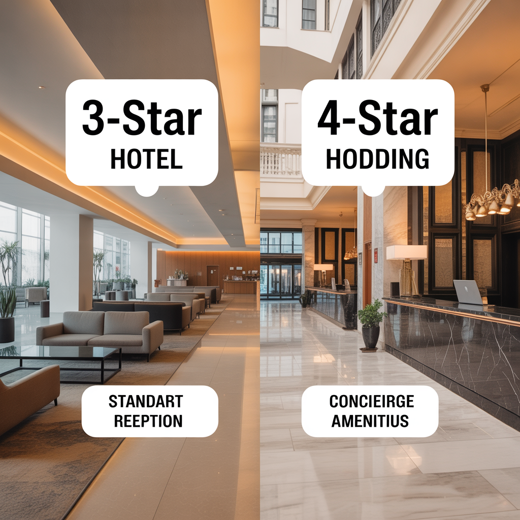 Khách sạn 3 sao vs 4 sao khác nhau thế nào